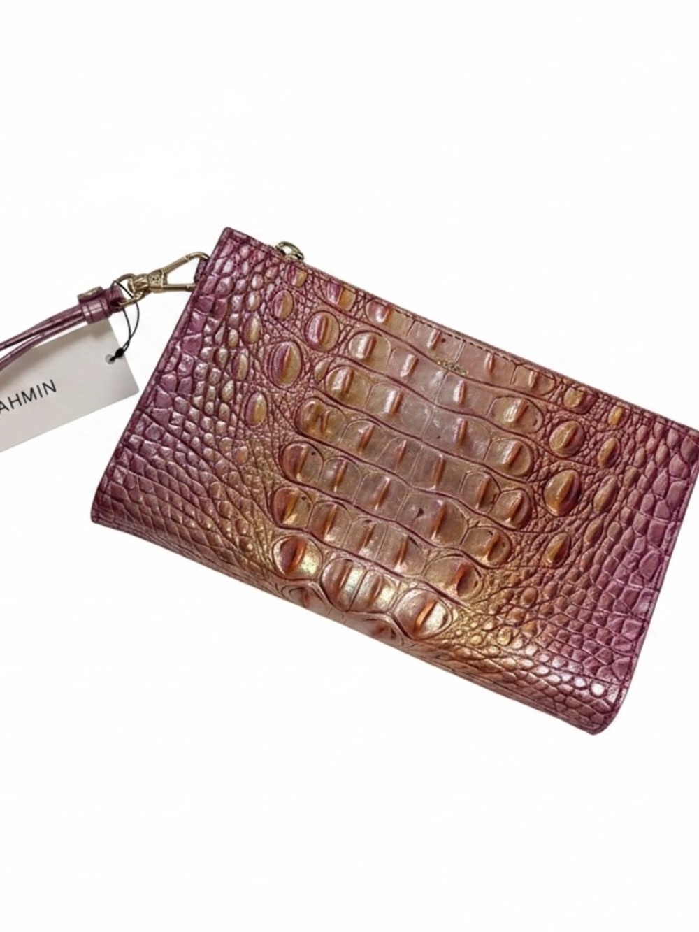 Brahmin Daisy Leather Wristlet NWT - Picture 2 of 14